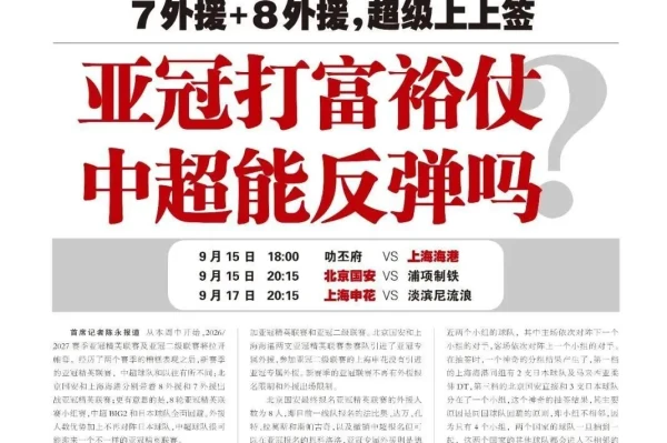 中超两队亚冠堆外援 新赛季冲成绩逻辑变了
